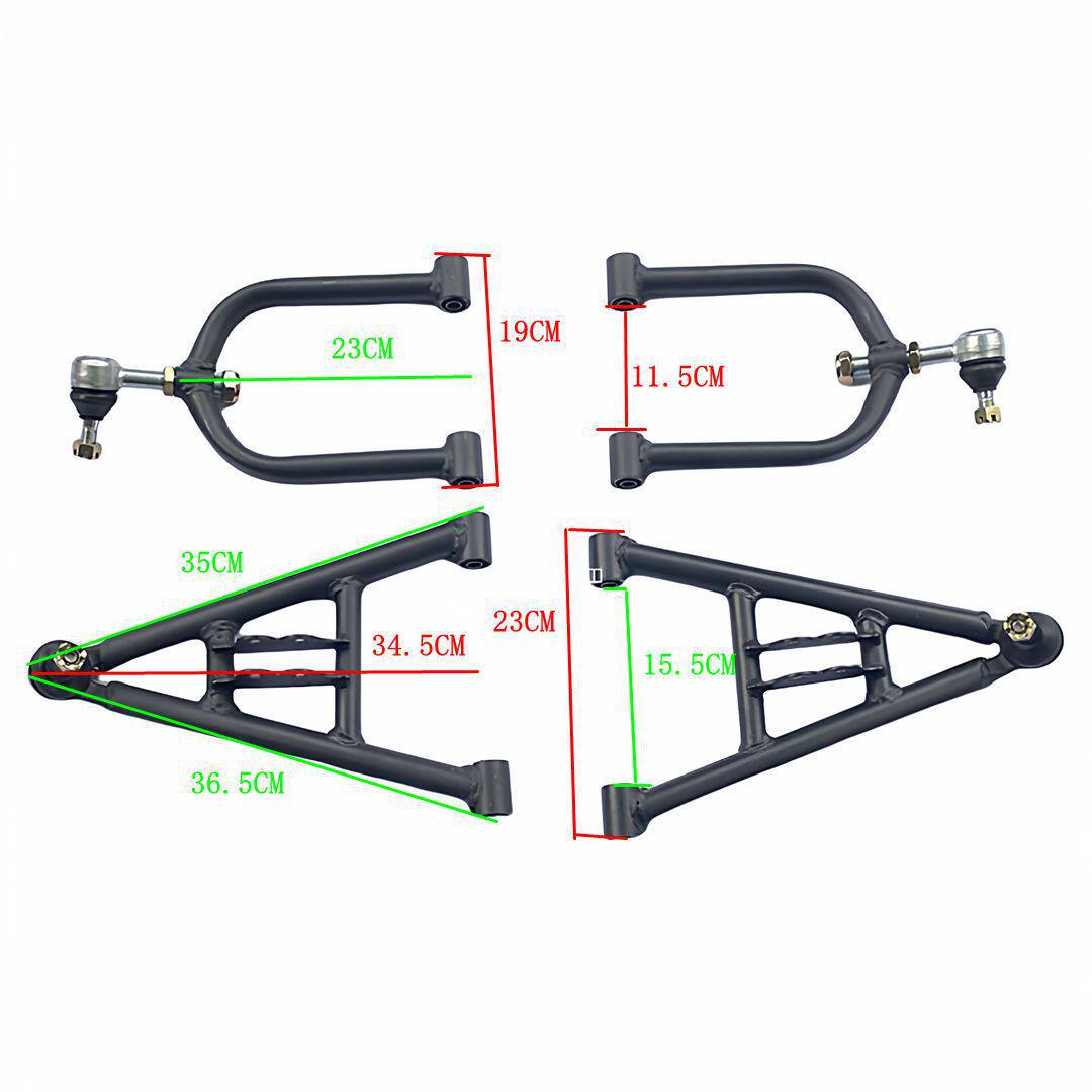 Modified Electric Vehicle Go-Kart Accessories Big Bull Atv Upper and Lower Swing Arms Front Suspension Swing Arm with Ball Joint