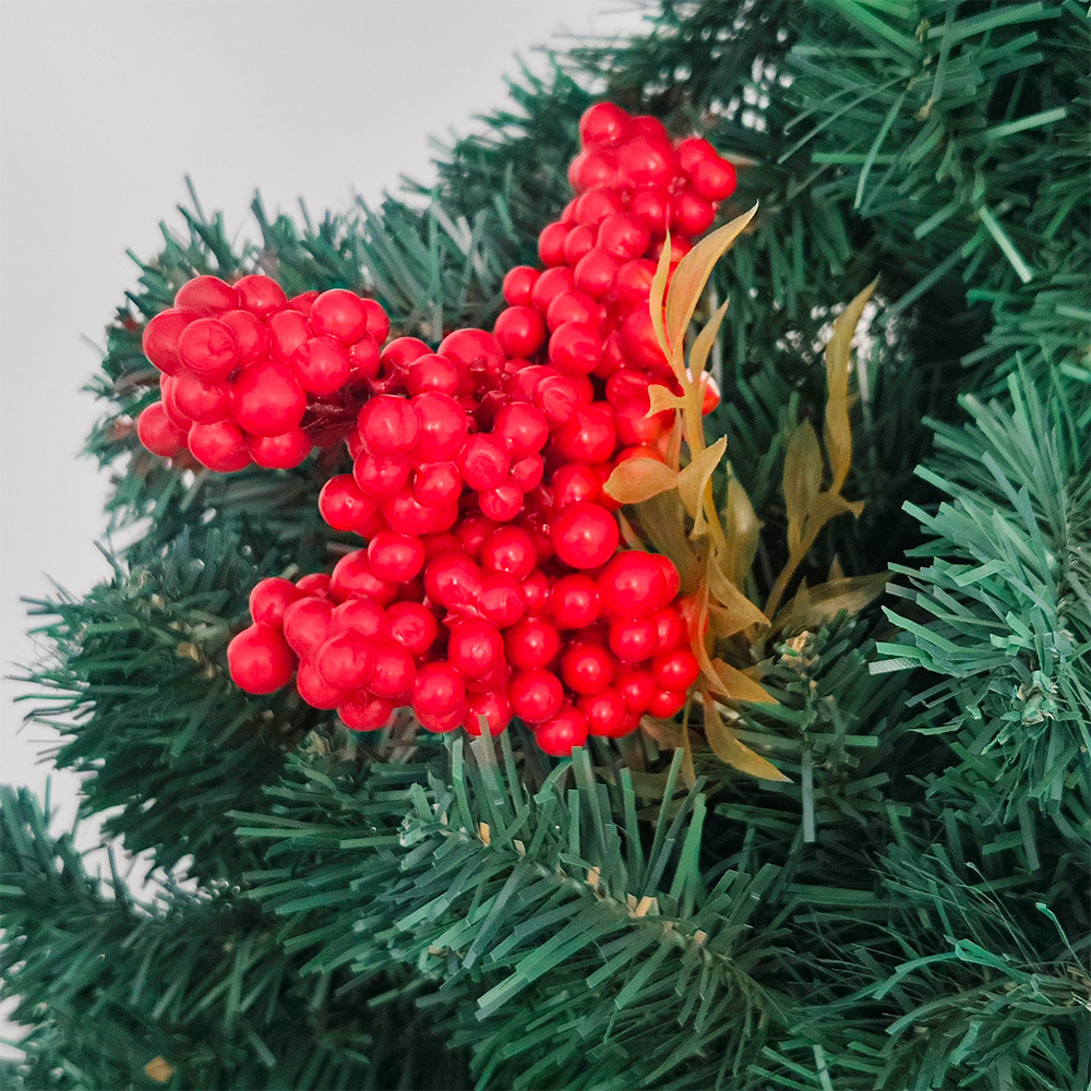 Navidad Bayas Año Nuevo Accesorios de barril DIY Navidad Decoración de interiores Flor Amazonas atmósfera transfronteriza