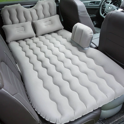 Car Rear Seat Trunk Sleeping | Vehicle-mounted inflatable bed - head-guard-type-flocking-gray