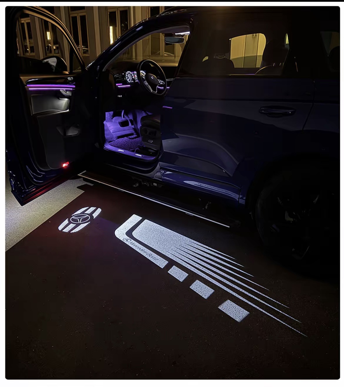 Mercedes-Benz door welcome light is suitable for 22-26 C-Class models
