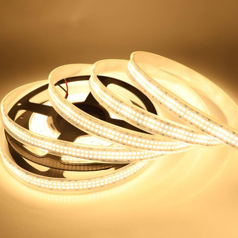 24V低压灯带led灯条超亮2835双排480灯户外防水家装自粘线条灯|undefined
