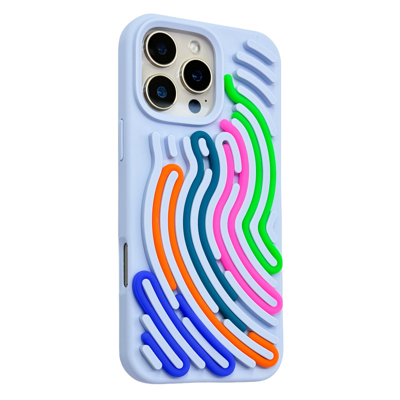 适用iPhone16pro手机壳DIY立体硅胶益智感官解压苹果15防摔保护套|undefined
