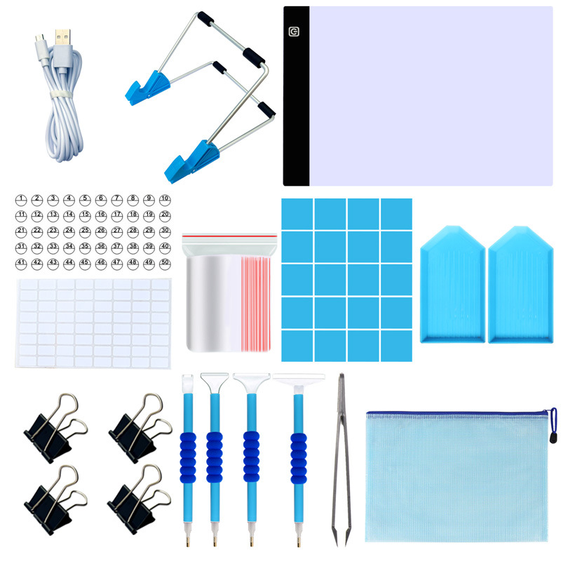 (Cross-border trading), diamond tools set, glowing lamp, DIY