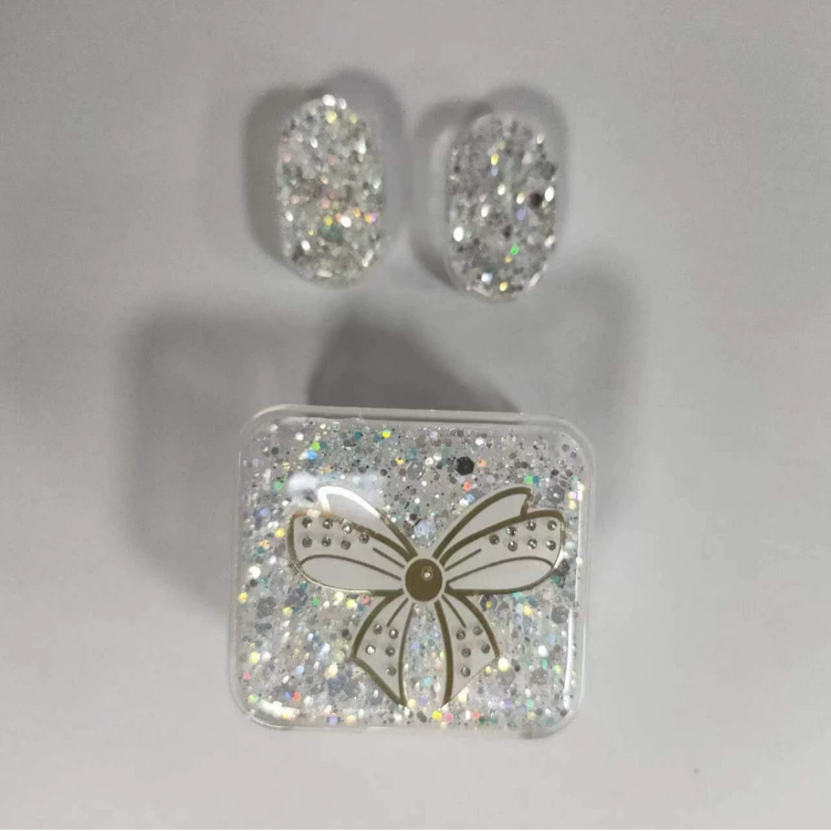 Для передачи данных кабель Apple зарядное устройство защитный чехол 20 Вт прозрачная мягкая оболочка волнистая бабочка блеска порошок