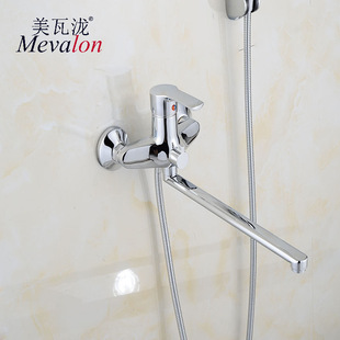 Foreign trade triple Russia Central Asia bathtub faucet lengthened tube rotatable bath bucket shower faucet export