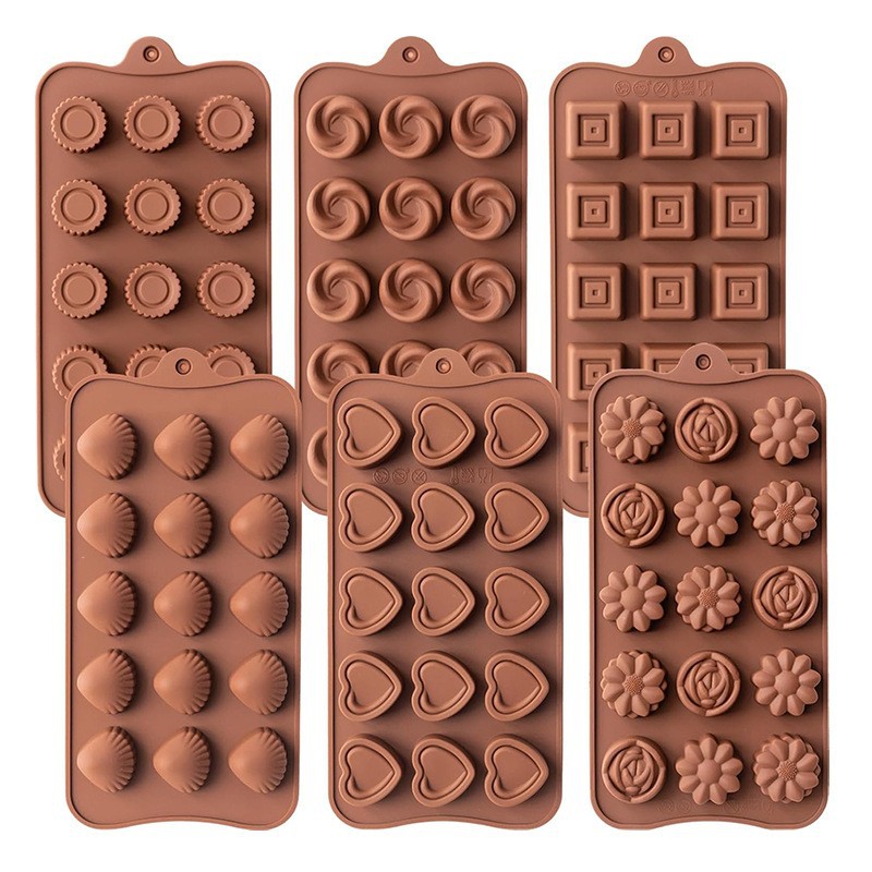 Molde de silicona en forma de tulipán para chocolate, gomitas, fondant, caramelos blandos, herramienta para hornear pasteles de chocolate de Dubái