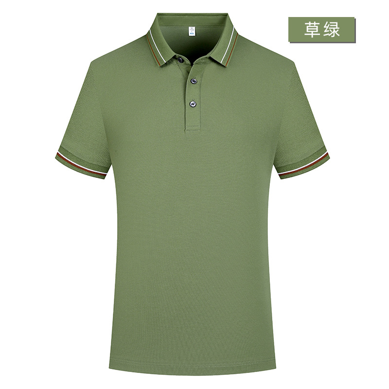 Xinjiang de algodón de fibra larga 5A grado antibacteriano tecnología de gama alta Polo logotipo personalizado ropa de trabajo de manga corta ropa de trabajo de oficina