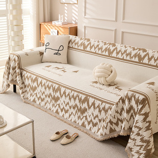 Simple Modern Chenille Sofa Cover Towel Four Seasons Universal One-piece Full Cover Fawn Sofa Cover Cushion Blanket