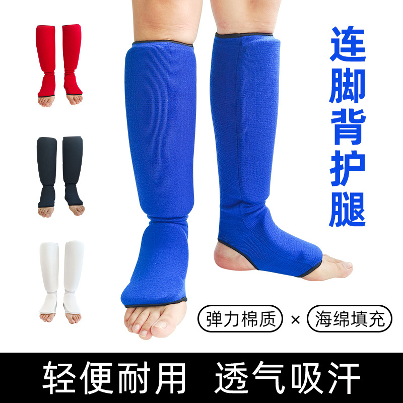 Karate Protective Gear Thickeneded Leggings and Instep Boxing Taekwondo Sanda Fighting Leggings Fighting Adult and Kidsren's Leggings