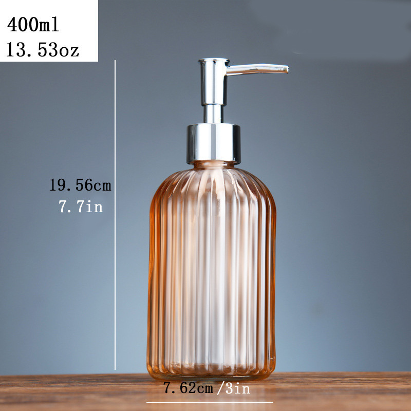 Botella de desinfectante de manos de comercio exterior botella de desinfectante de manos de alta calidad botella de vidrio 500ml botella vacía champú líquido de baño botella dividida