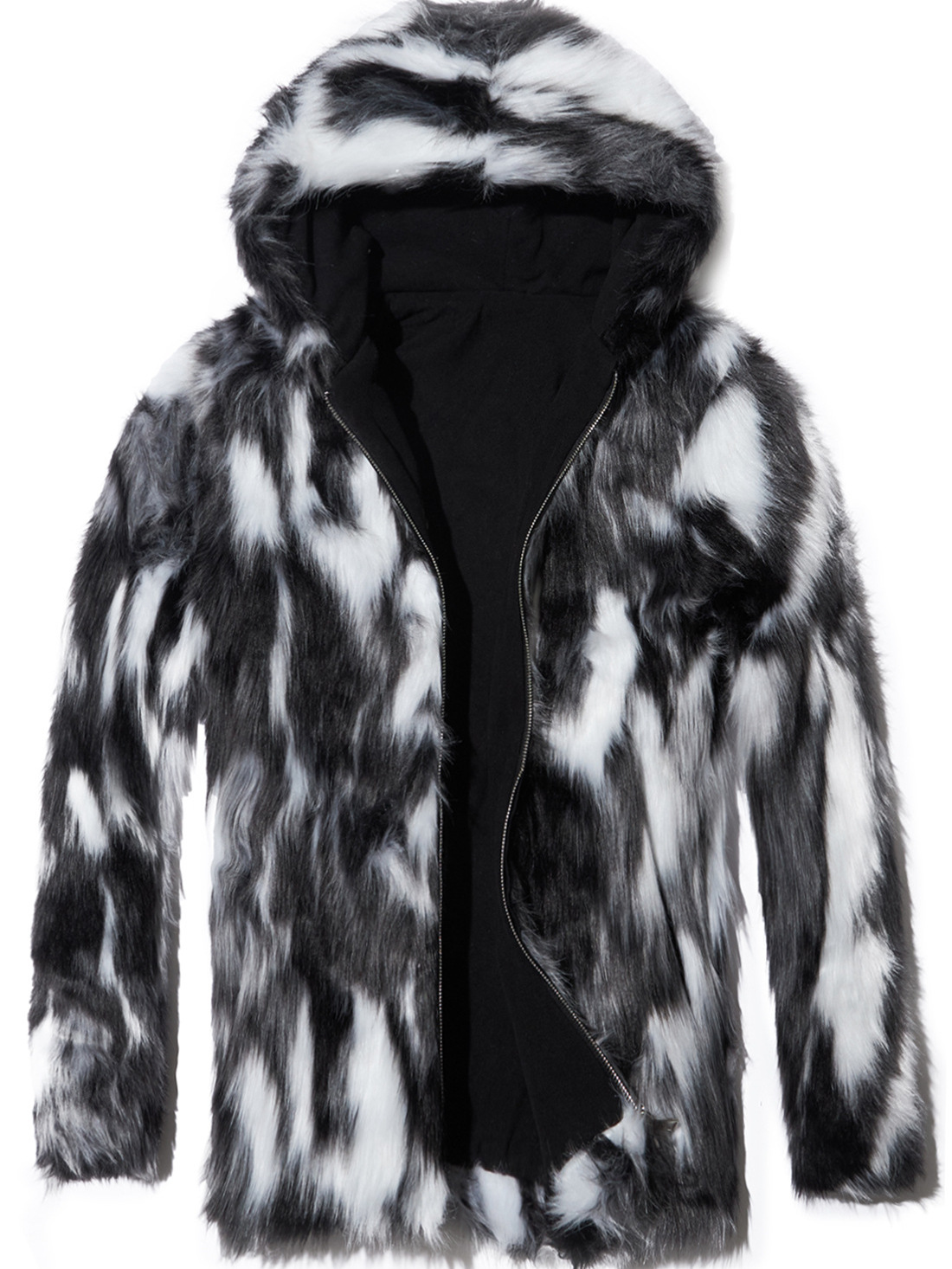 Transfronterizo tamaño europeo temu otoño invierno abrigo de visón hombre abrigo de piel de peluche abrigo de algodón con capuchón