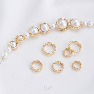 14K����ɫ���ˈA�h����Ȧ����h�ֹ�diy������������Ʒ���