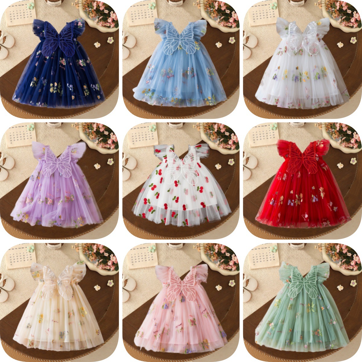 Summer dress, skirt, small princess costume girl's, children's clothing