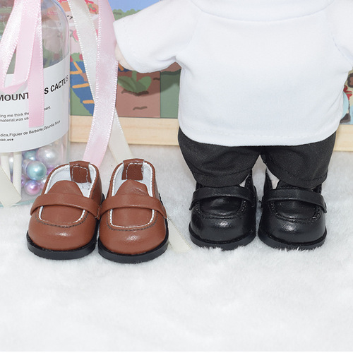 20CM cotton doll shoes EXO idol uniform shoes toy accessories 20cm doll small leather shoes