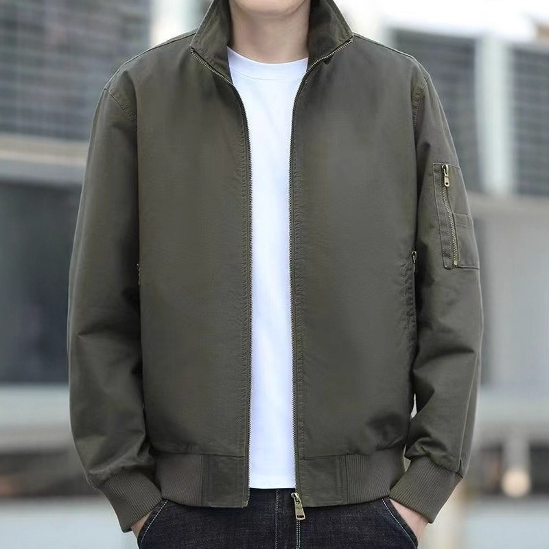 25 Years of Simple New Outdoor Solid Color Workwear Casual Men's Lapel Youth Fashion Japanese Jacket Top Coat