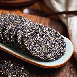 黑芝麻长高饼无糖精零食饼干片高钙薄脆儿童营养食品小吃解馋批发