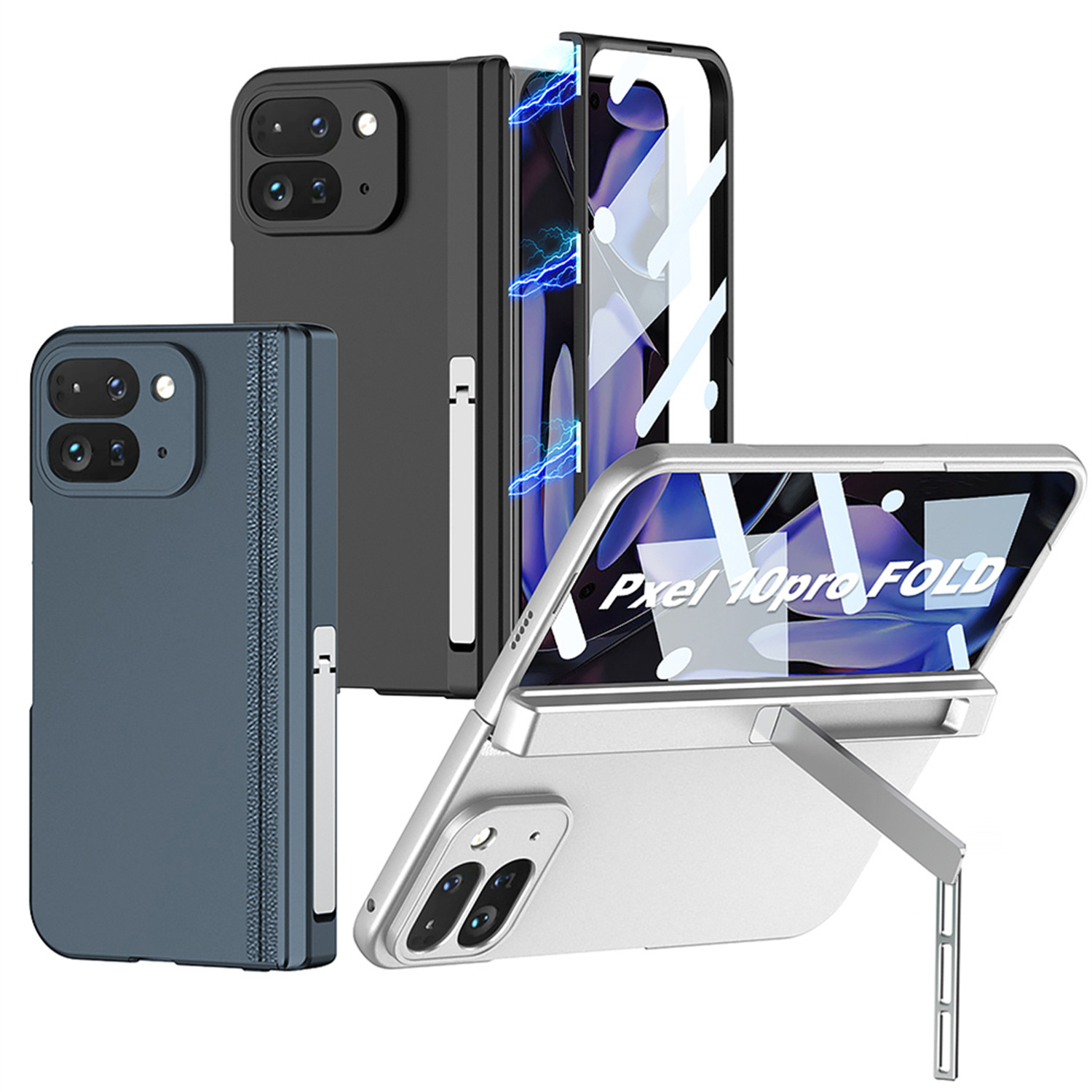 Suitable for Google Pixel 10 Pro Fold folding mobile phone case, hinge, all-inclusive bracket, shell and film integrated hard case