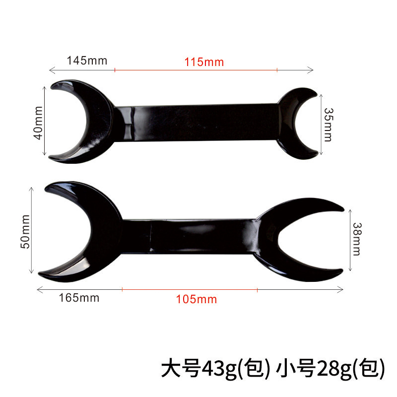 Gancho de tracción oral, abridor de gancho de doble cabezal, abridor bidireccional grande y pequeño en forma de T, herramienta de cámara de gancho de tracción de esquina