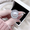 Retro design brand fashionable ring from pearl, European style, French retro style, light luxury style, simple and elegant design