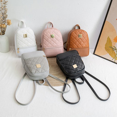 Trendy Fashion Embroidered Diamond-Quilted Patchwork Backpack 2023 New Arrival, Versatile Soft-Shell Coin & Phone Bag for Wholesale—International Trade