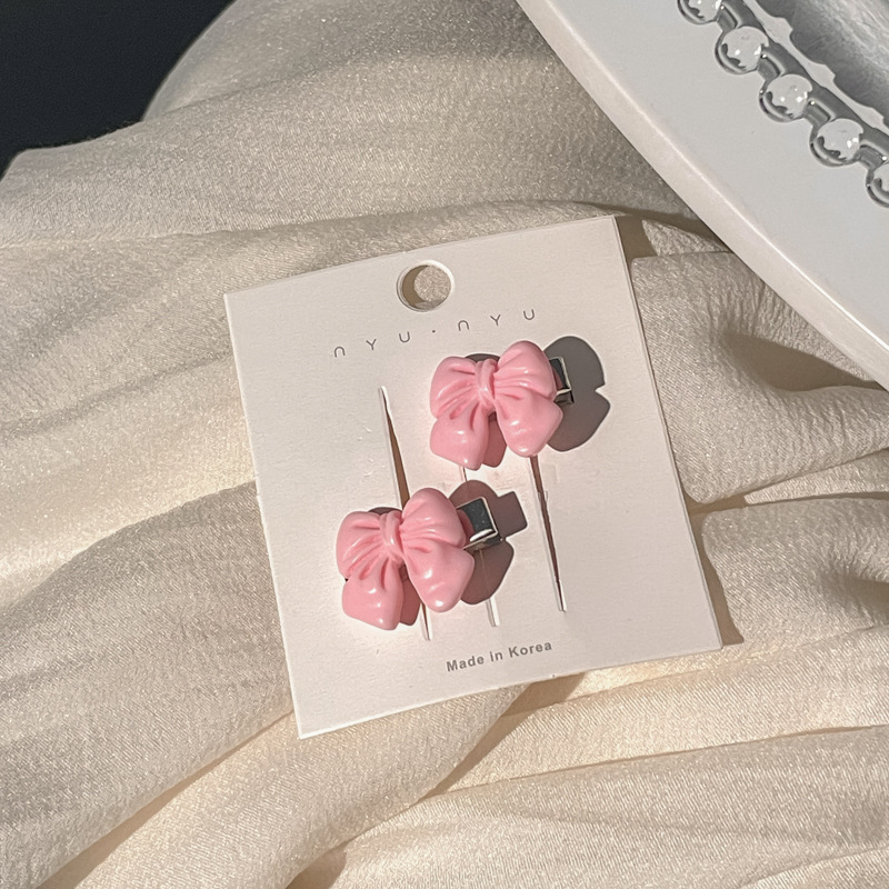 Coreana lateral frange clip de cabello de la frente de mujer sensación avanzada 2025 nuevo toque de dopamina clip de boca de pato