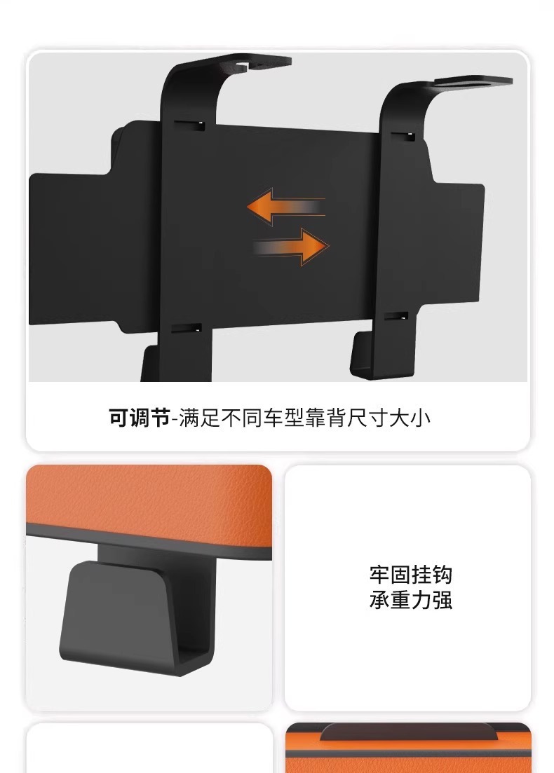 Multifunctional Storage Box, Car Tissue Box, Car Seat Back Leather Storage Bag, Water Cup Holder, Hook Storage Box