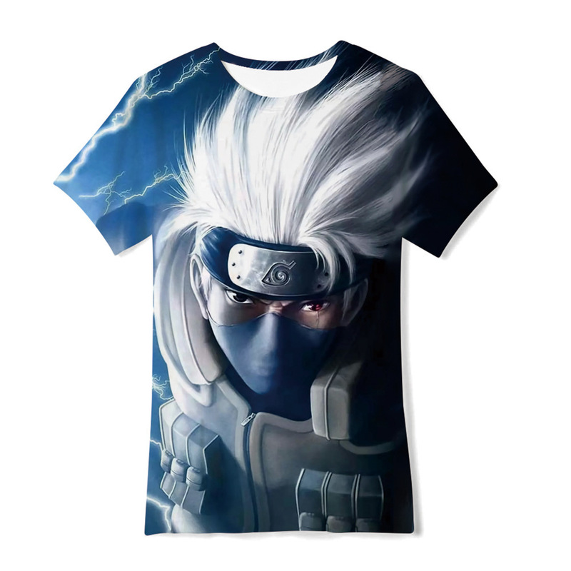 2023 New 3D Digital Printing Fashion Smoke Graphic Summer Loose Short-Sleeved T-Shirt