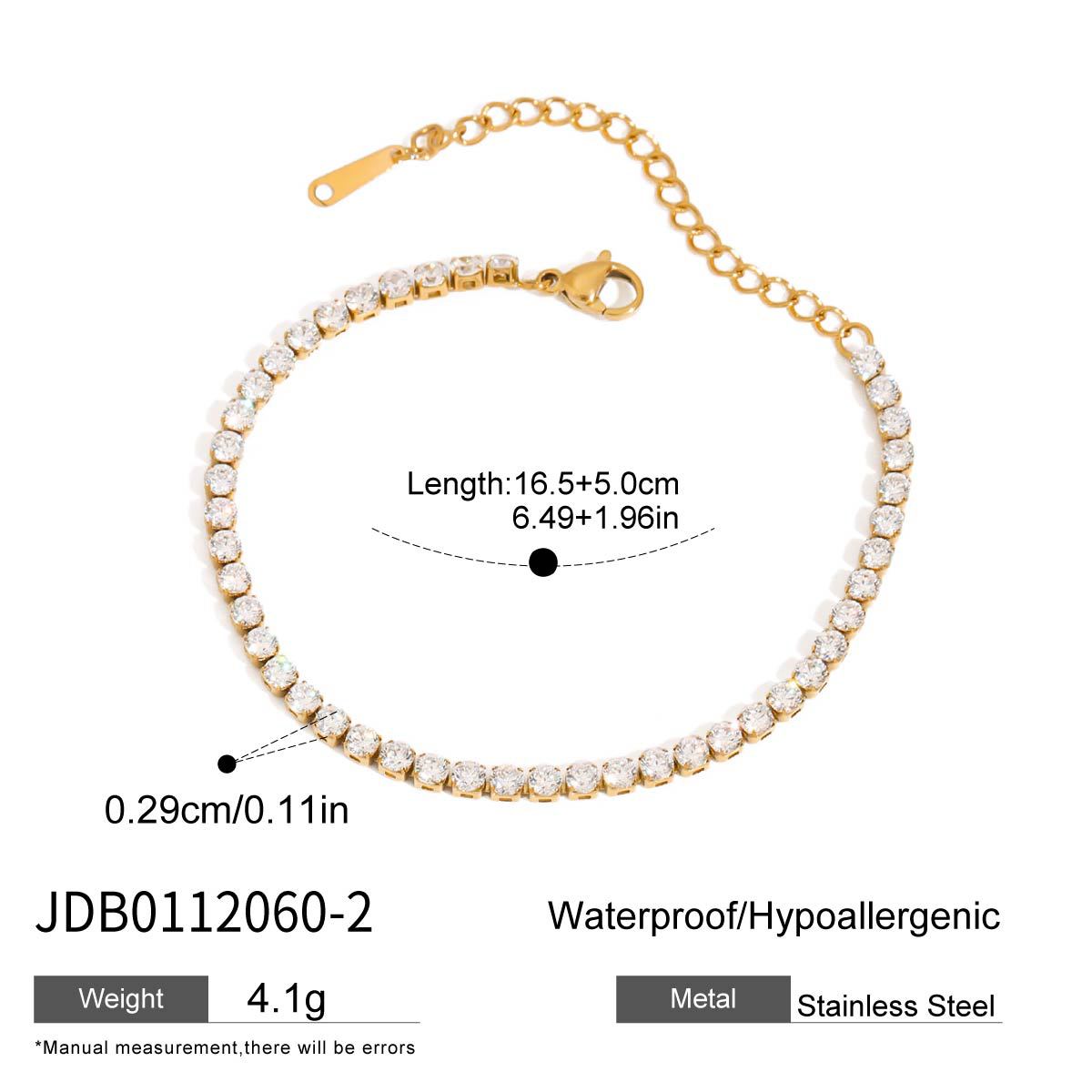 Jeding brazalete con hebilla de diamantes de imitación de acero inoxidable europeo y americano, joyería ligera de lujo de alta gama, joyería de acero de titanio para mujer que no se desvanece, transfronteriza image 13