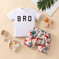 歐美春秋款夏款字母印花短褲套裝