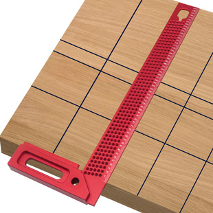 Woodworking Marking Ruler 300mm Aluminum Alloy Right Angle Hole Ruler 45/90 Degree Woodworking Ruler Ruler Height Measuring Tool
