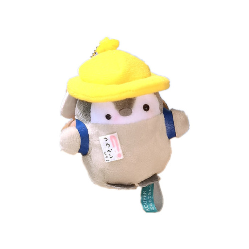 Cute cartoon Japanese positive energy penguin rice ball penguin plush toy bag pendant girl heart keychain