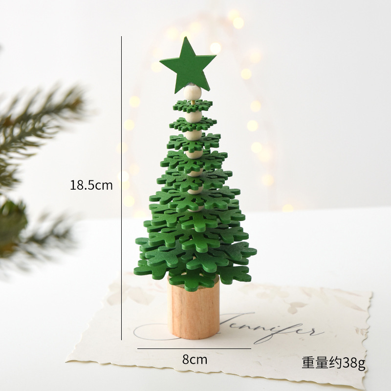 国境を越えたクリスマス用ミニ木製クリスマスツリー卓上飾りクリスマスデコレーションクリスマスオーナメント|undefined