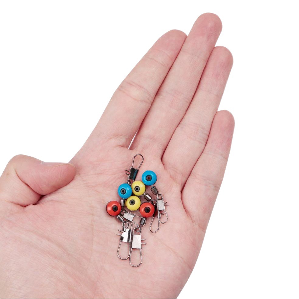 Tiburón de pesca | 100 juego de frijoles de mar espacio de mar combinación accesorios de pesca conector suministros de pesca de mar