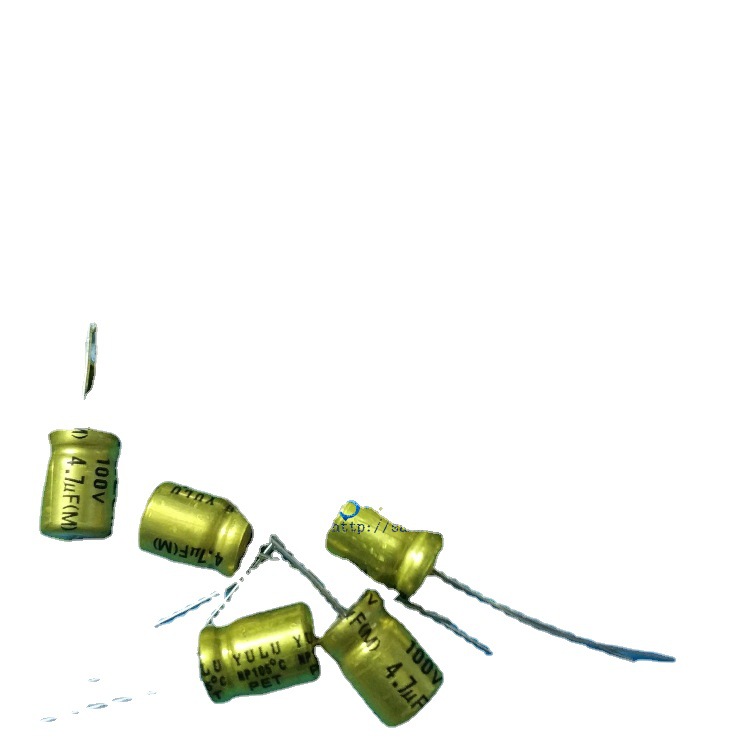100V4.7UF 4.7UF100V 原装 音响高音分频 无极NP 电解电容 8*12