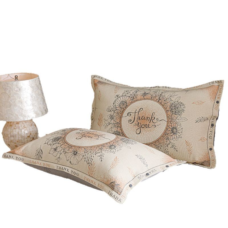 Un par de fundas de almohada de algodón, fundas de almohada de alta calidad de algodón individual para el hogar, fundas de revestimiento de núcleo de almohada individual