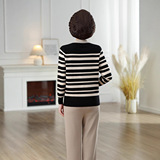 妈妈秋装打底衫2025年新款中老年妇女秋冬洋气毛衣上衣针织衫开衫，女装针织衫/毛衣，妃慕昵服饰