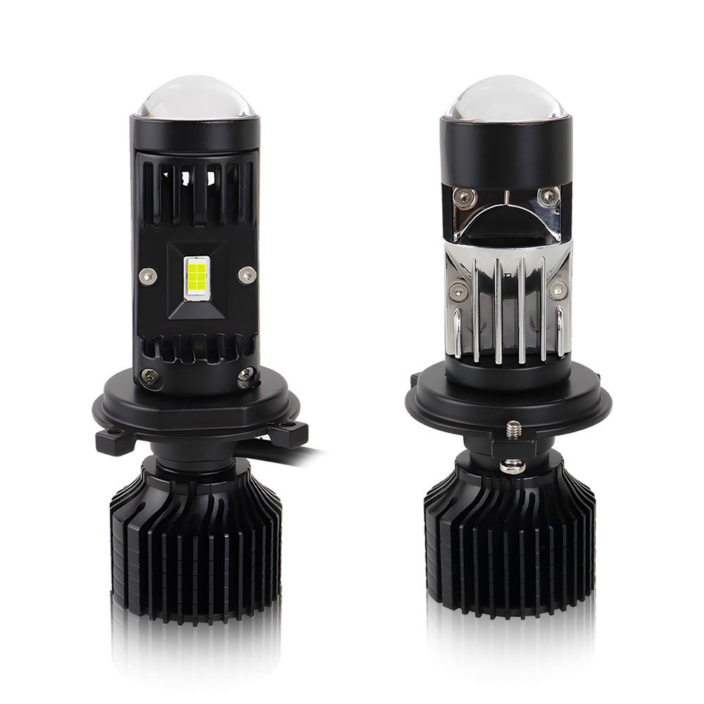 Y10pro透镜H4 H7双光超亮迷你鱼眼聚光摩托车汽车led远光通用大灯