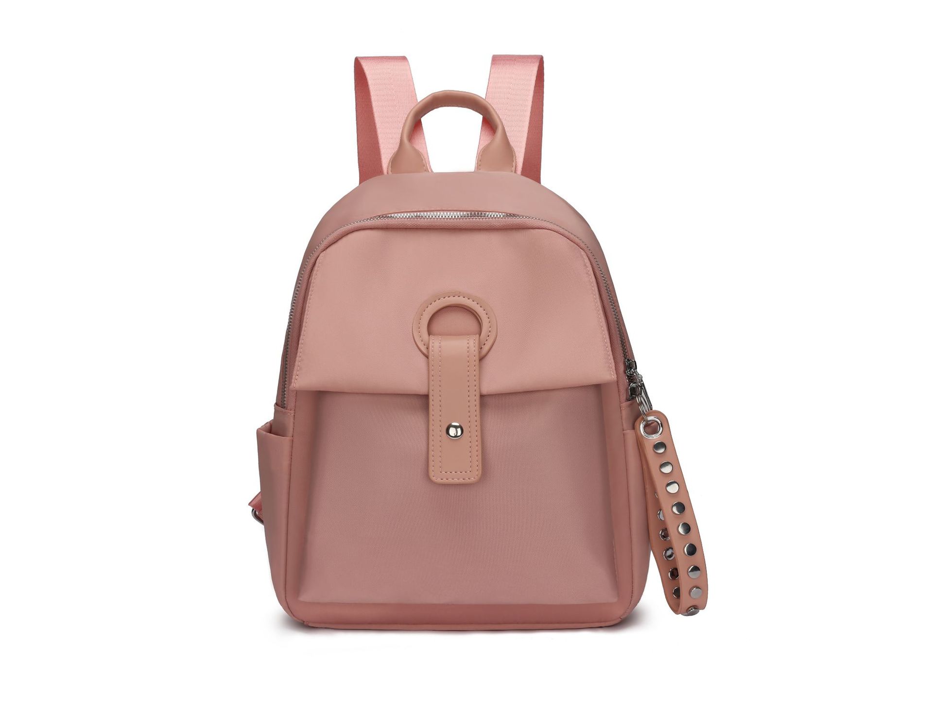 2024 verano nueva mochila de tela Oxford para mujer, color sólido, simple y ligero, mochila de viaje de viaje, mochila escolar al por mayor