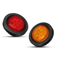 Новый 4LED задний фонарь 2 дюйма резиновый круговой фонарь грузовик задний фонарь пластиковый задний фонарь YD-04