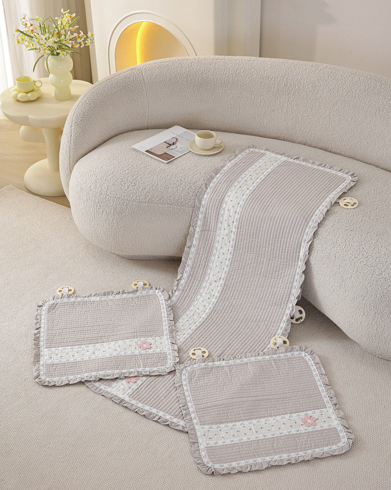 2026 new car seat cushion, pure cotton, suitable for all seasons, single-piece design for the driver's seat, long strip for the rear seat, non-slip, three-piece set