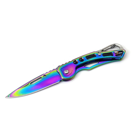 Outdoor foldable small knife, stainless steel fruit knife, EDC keychain pocket knife, multi-functional pocket knife