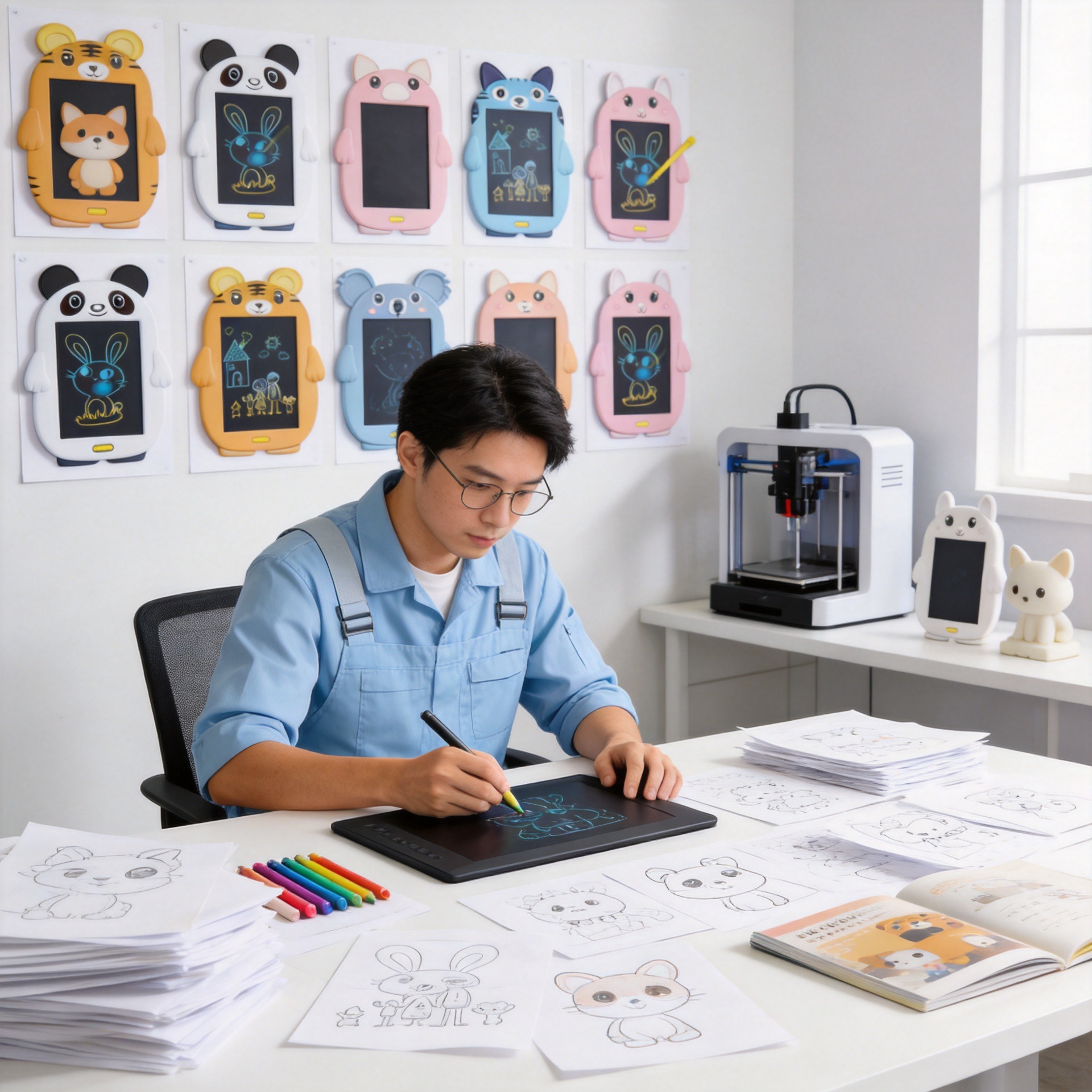 Children's Lcd Drawing Board, Handwriting Board, Home Electronic Blackboard, Baby Graffiti Board, Writing Board, Colorful Erasable Educational Board