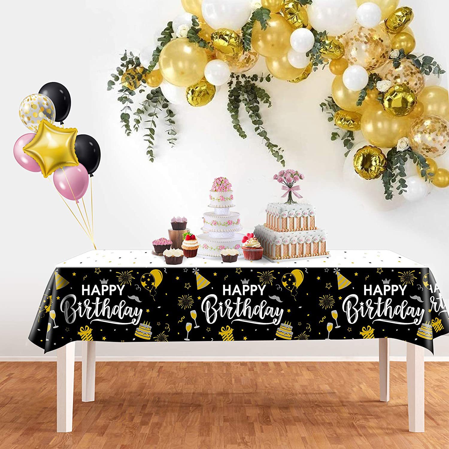 110g Weight Tablecloths Home Textiles & Decor Type Decorative Props Event & Party Supplies 1 Piece Quantity Party Occasion Plastic Material Birthday Festival Letter, Balloon Pattern Birthday Style Birthday Birthday Letter Balloon Plastic Party Decorative Props Tableware 1 Piece 33