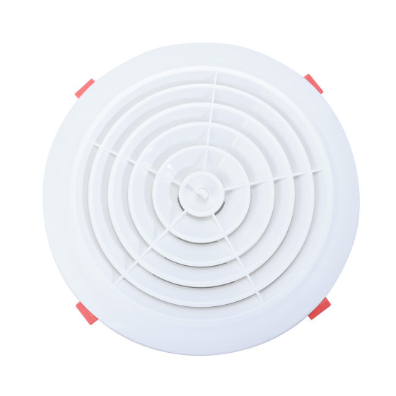 ABS fresh air central air conditioning air outlet outlet round Louver knob adjustable exhaust air outlet