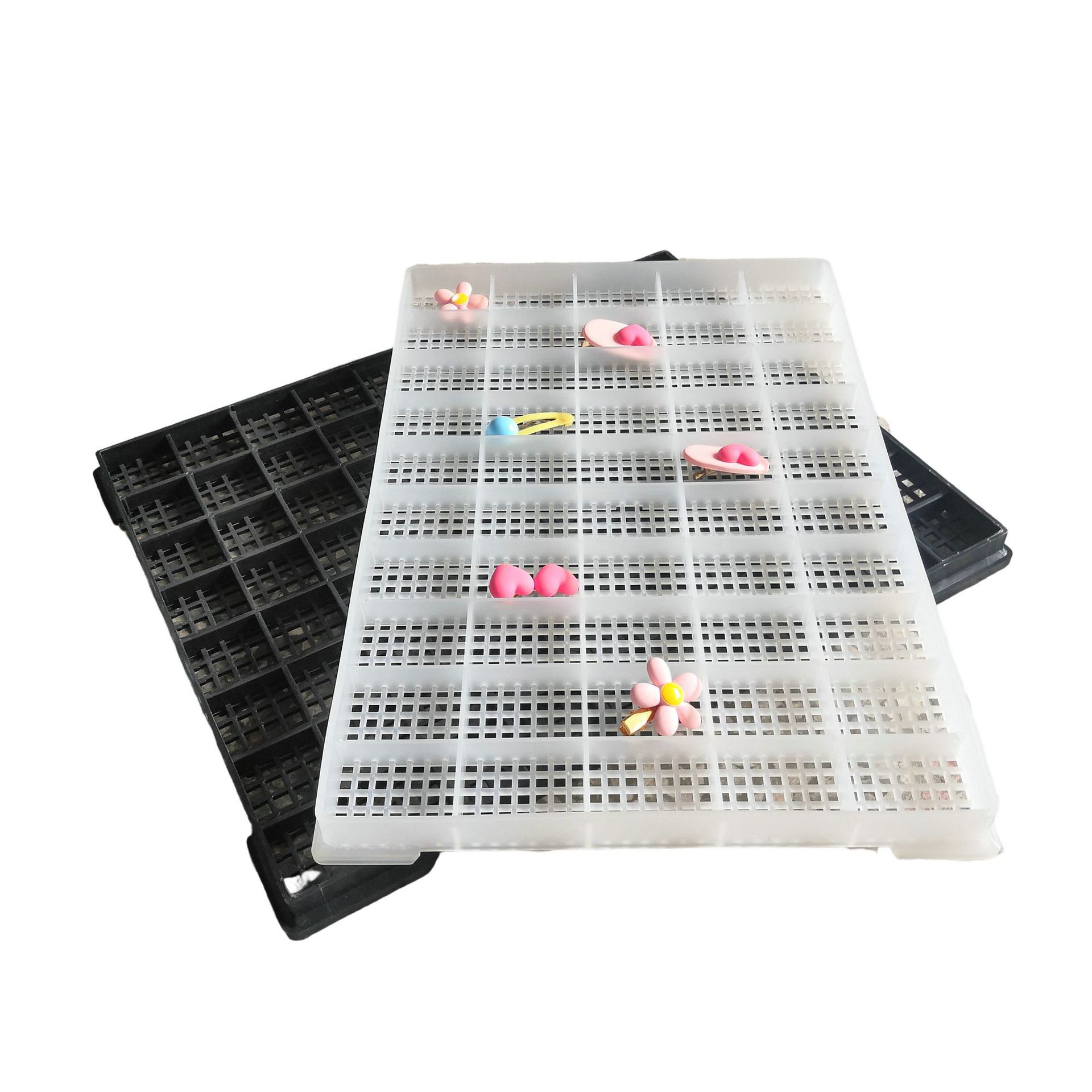 20/25/35/40格高温清洗盘80庄耐酸碱钟表手机五丝配件塑料周转盘