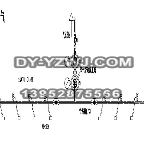 厂家直销氧气汇流排 气体汇流排 自动切换汇流排装置集中供气系统