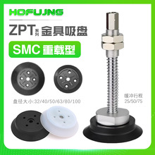 SMC型机械手重载型强力真空吸盘ZP32/40/50/63/80/100/125H含套装