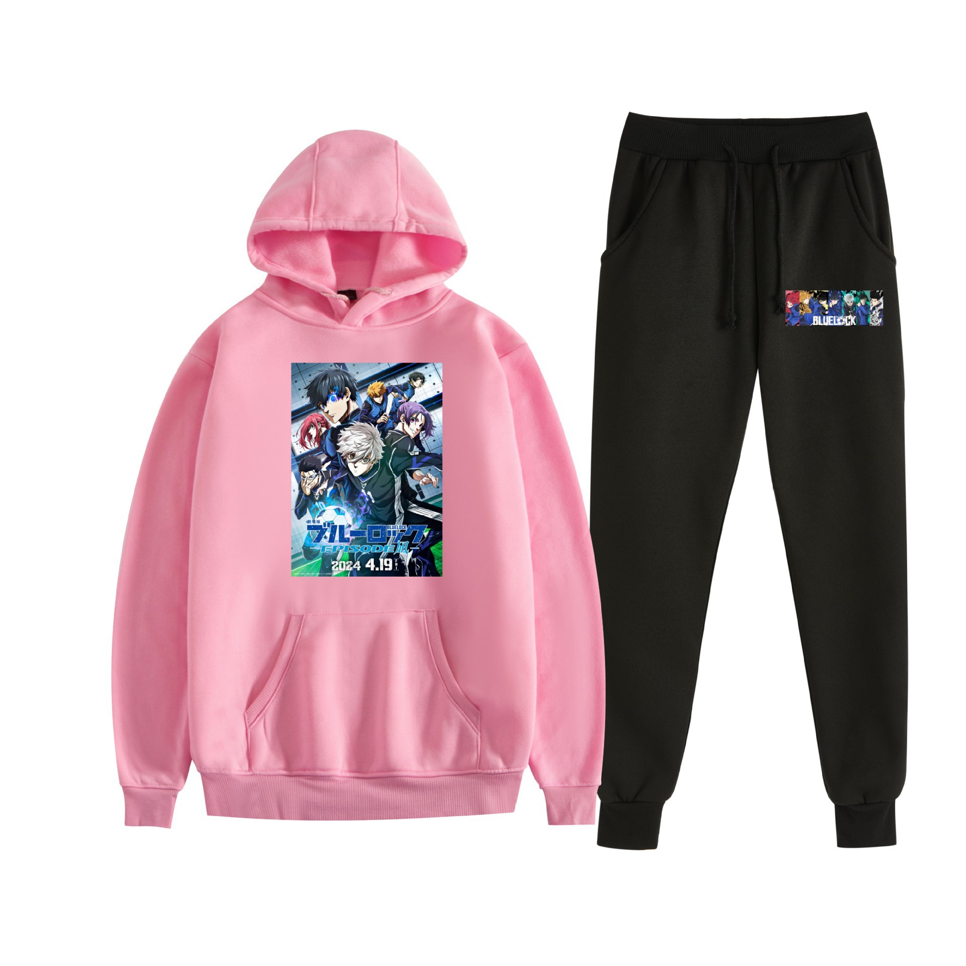 Europa y América Otoño Invierno BLUE LOCK Blue Prison Hombres y mujeres Deportes de ocio más suéter con capucha de terciopelo al por mayor