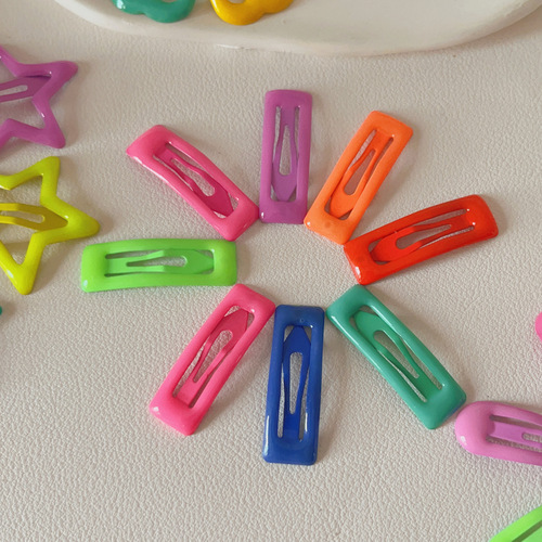 Dopamine Children Hair Clips Cute Small BB Clips Frizzy Hair Girl Child Eyebrow Clips Baby Hair Accessories Glow-in-the-Dark Hair Clips