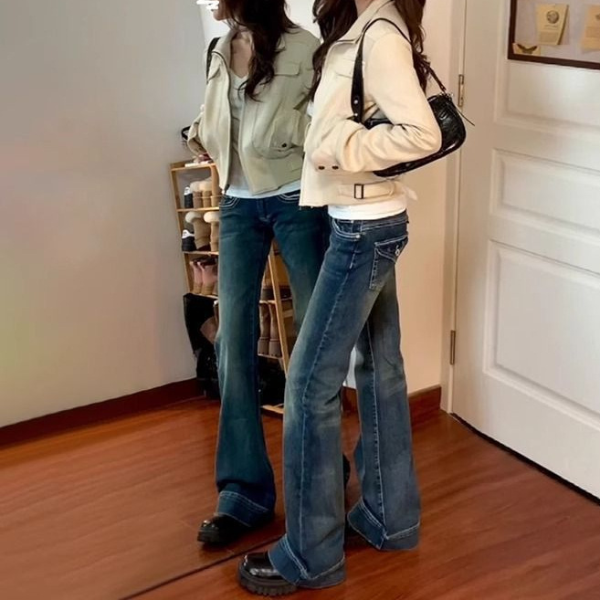 韩系高领麂皮绒外套女春夏新款美式复古机车服短款夹克上衣潮氨纶|undefined